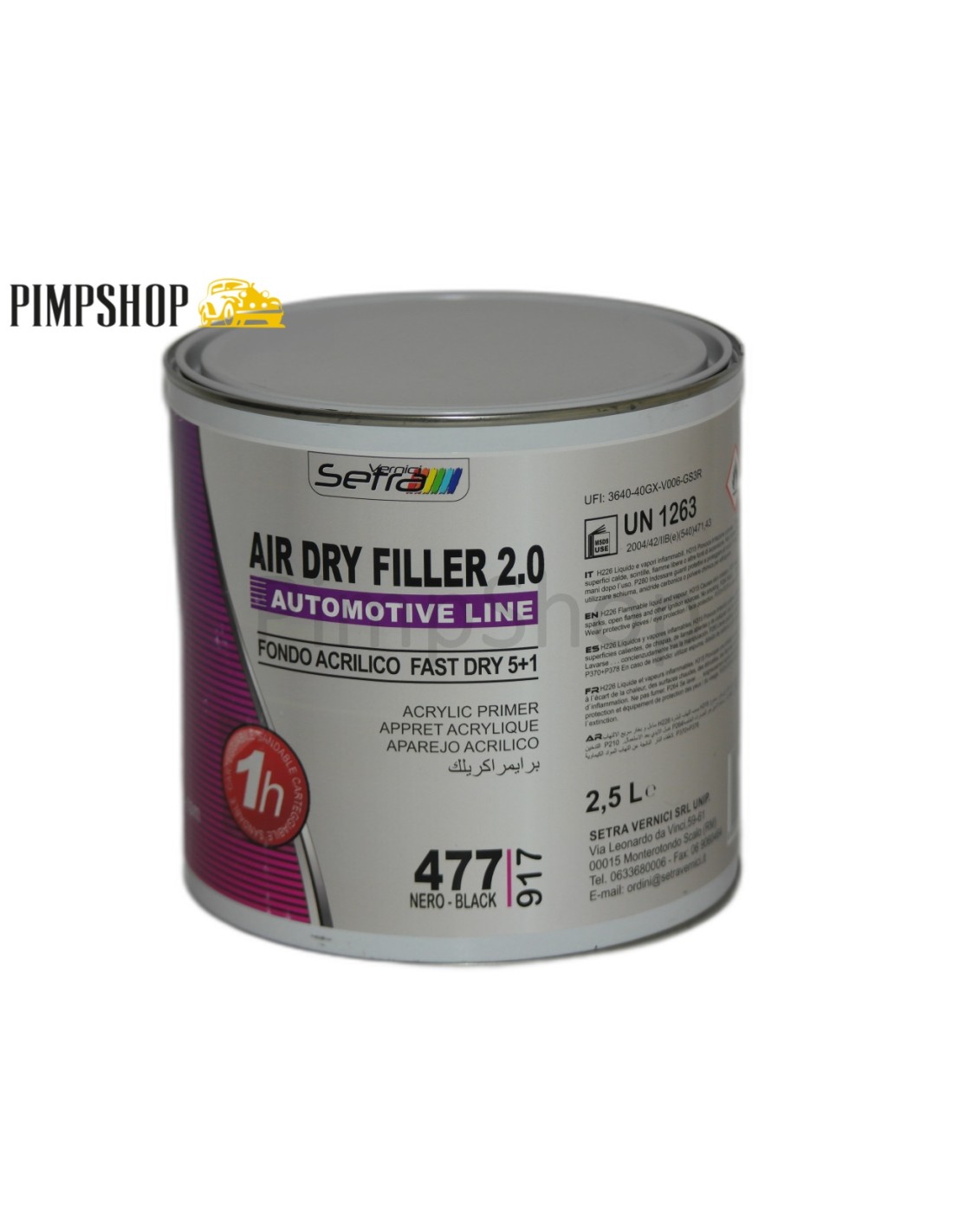 SETRA - 477 AIR DRY FILLER 2.0 FONDO ACRILICO FAST DRY 5+1